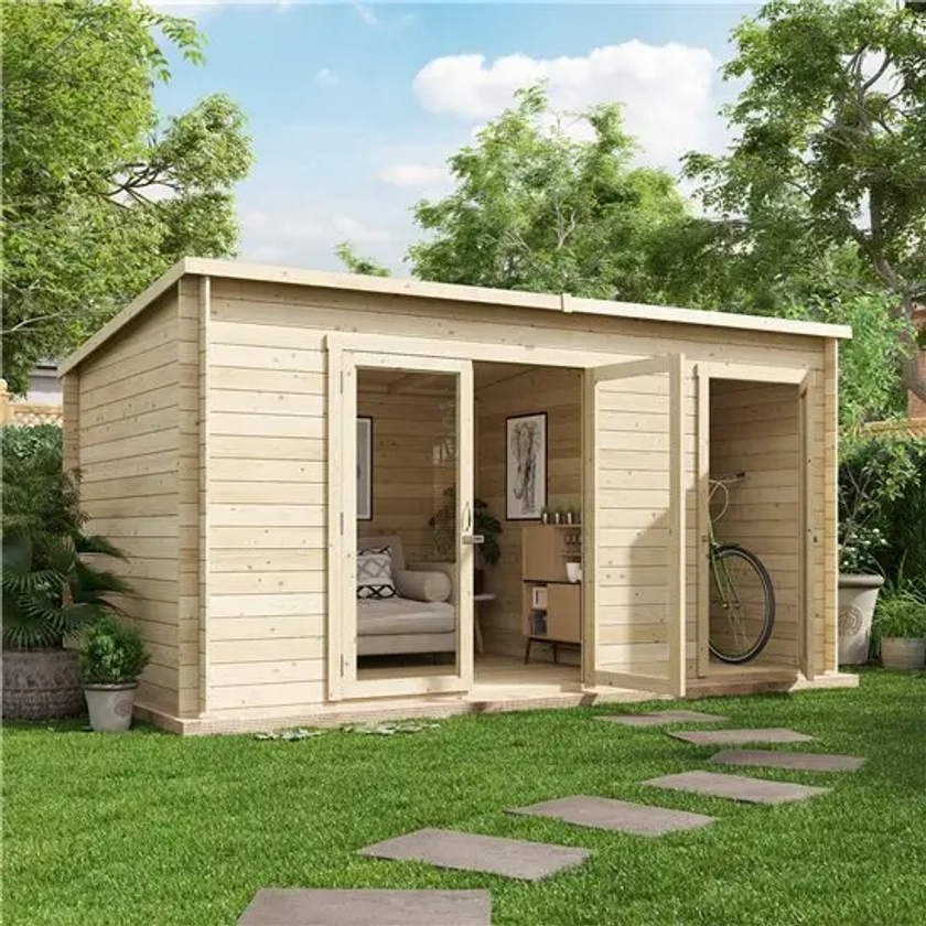 BillyOh Tianna Log Cabin Shed | Cabin with Side Store