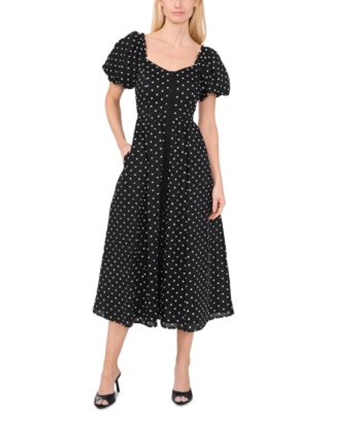 CeCe Embroidered Midi Dress Back to results - Women - Bloomingdale's