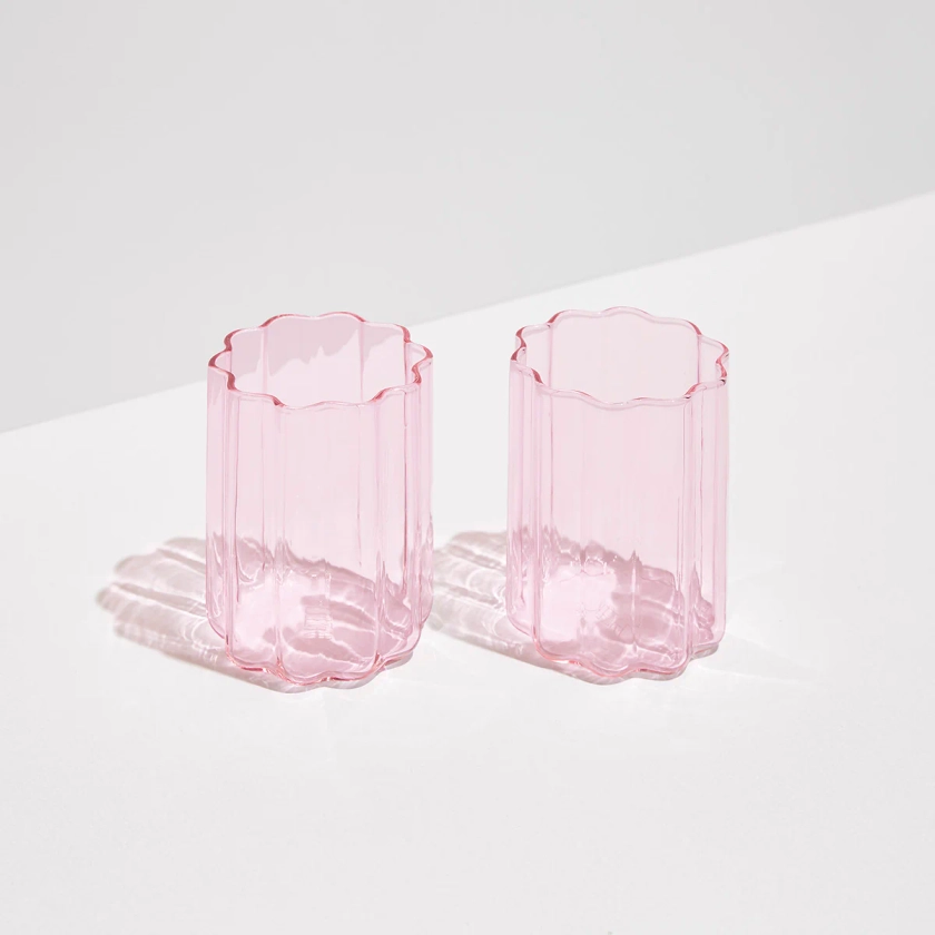 PINK | FAZEEK | TWO SET WAVE GLASSES