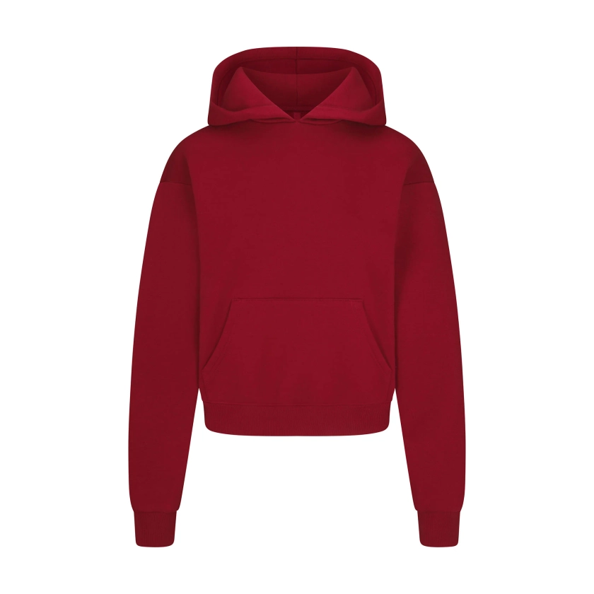 COTTON FLEECE CLASSIC HOODIE | BRICK