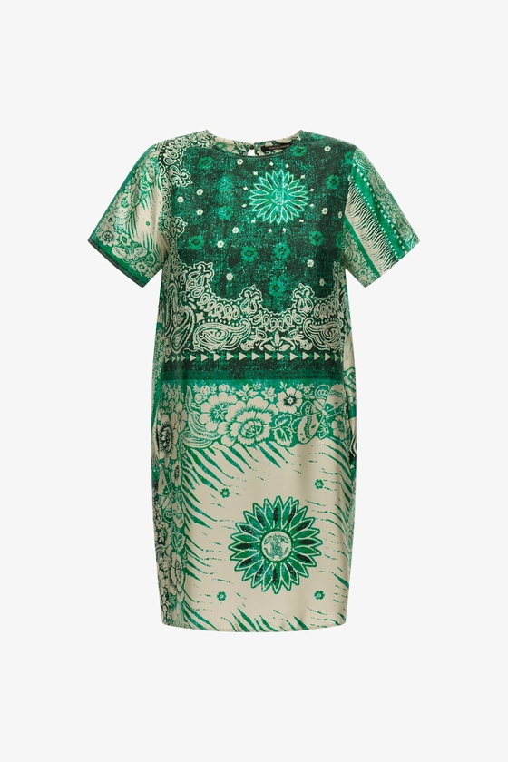 Robe Imprimé Bandana | Vert | Femme | Roberto Cavalli FR