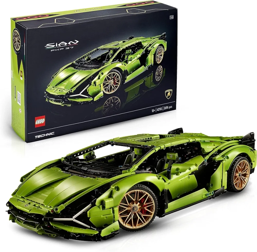 LEGO 42115 Technic Lamborghini Sián FKP 37, Maquette de Voiture à Construire, Modèle Réduit, Construction pour Adultes, Idée Cadeau Hommes et Femmes : Amazon.fr: Jeux et Jouets