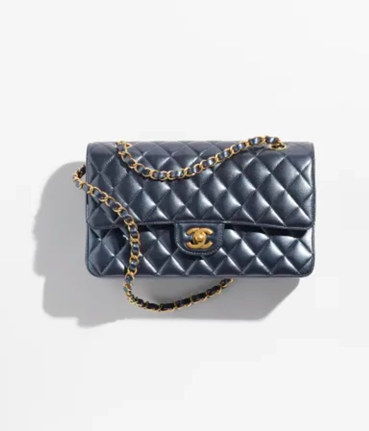 Classic Handbag - Metallic calfskin & gold metal — Fashion | CHANEL