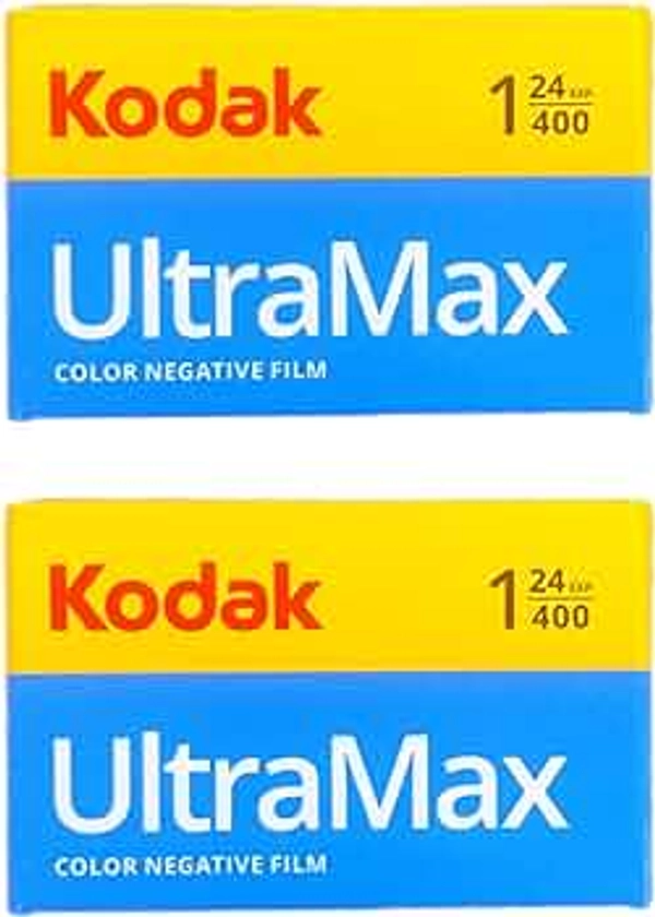Kodak Ultramax 400 Lot de 2 Films négatifs Couleur (ISO 400) 35 mm 24 Poses