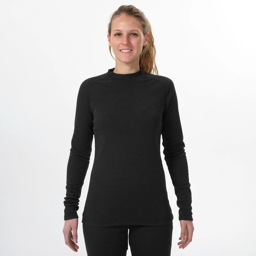 Sous-vêtement de ski thermique chaud et confort femme, 100 Blanc Greige