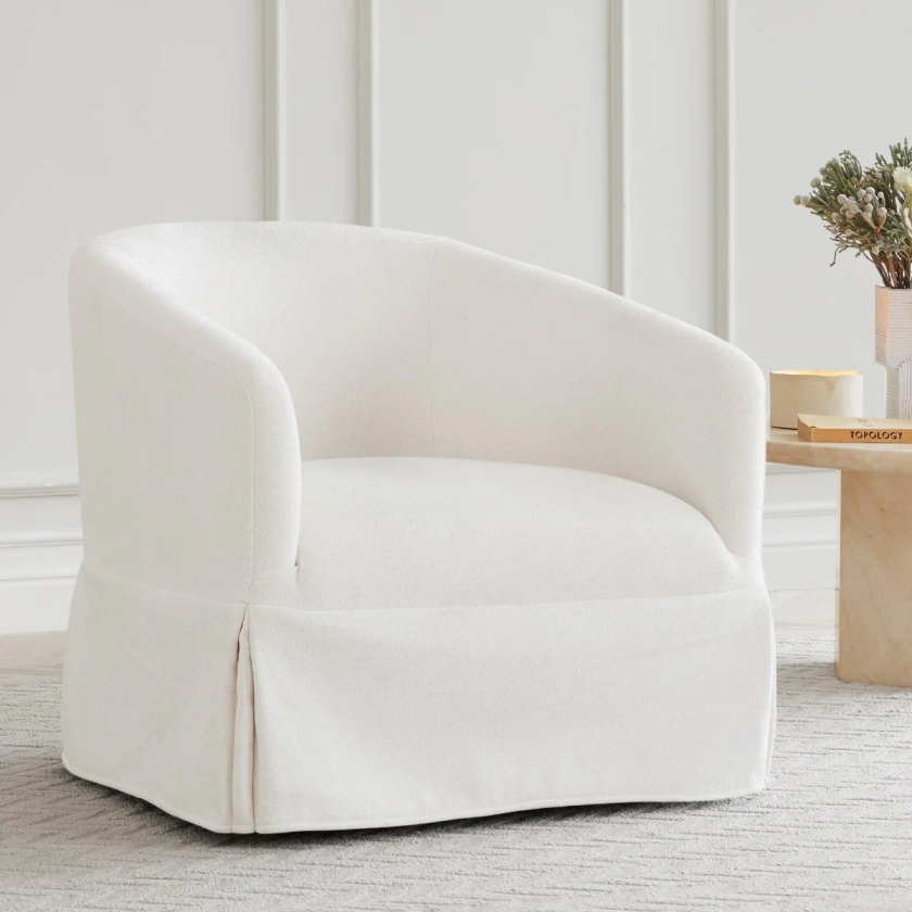 EllaGrace Slipcovered Armchair | Timeless Elegance | Cozy Comfort