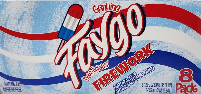 Faygo Firework 8 pack 12 oz cans soda pop soft drink