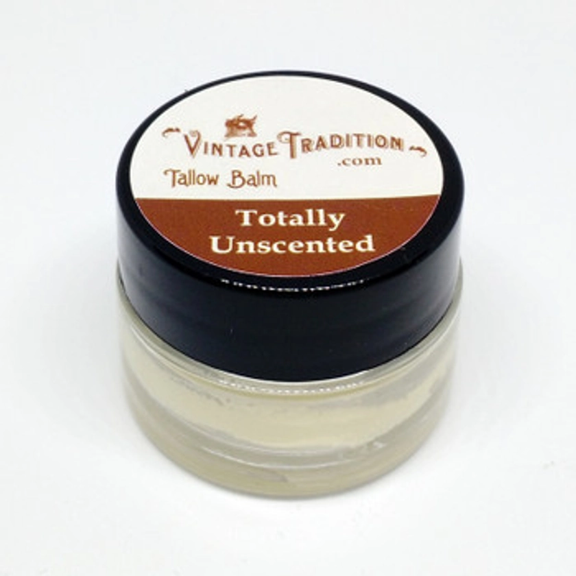 Sample - Totally Unscented Tallow Balm, 1/4 fl. oz. (7 ml)