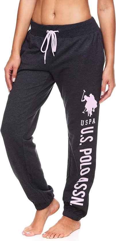 U.S. Polo Assn. Essentials Womens Sweatpants Joggers - French Terry Sweatpants - Womens Loungewear