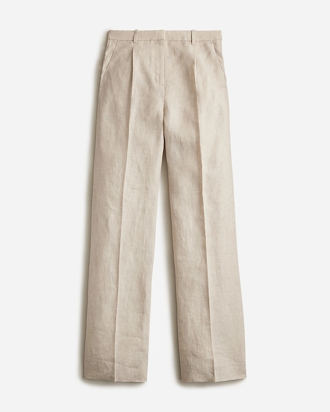 Tall wide-leg essential pant in linen