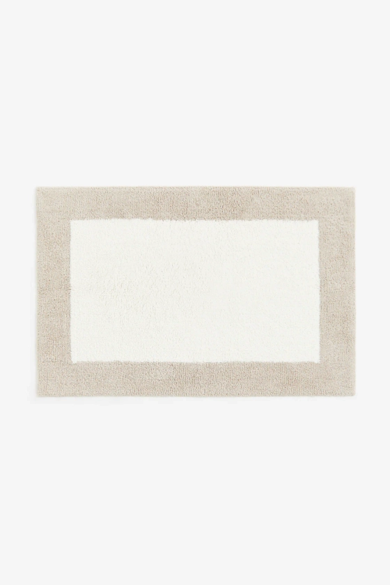 Tufted bath mat - Light beige - Home All | H&M GB