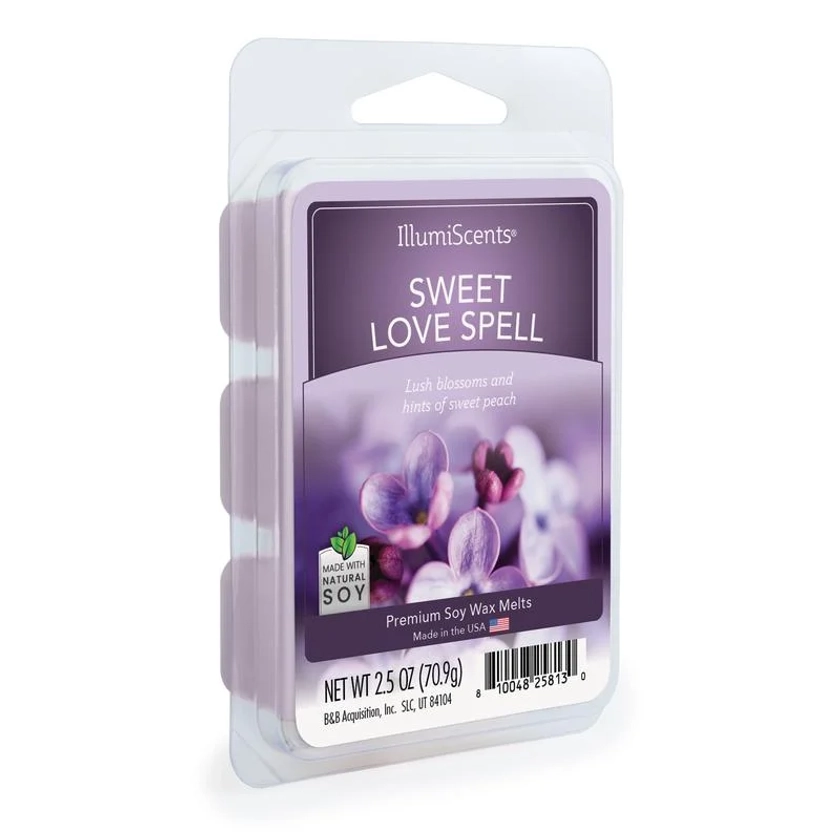 Sweet Love Spell Wax Melt, IllumiScents, Highly Fragrant Soy Blend, 2.5 oz (1-Pack)