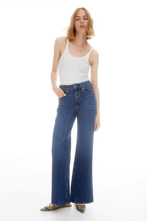 Wide High Jeans - Bleu denim - FEMME | H&M FR