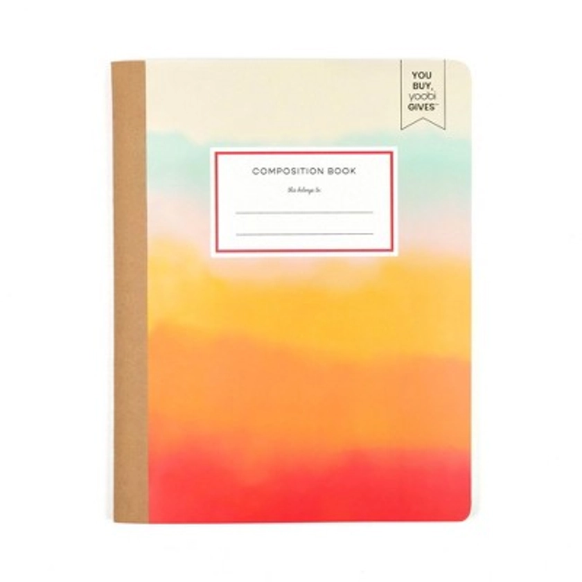 Yoobi Evolve Composition Books 7.5"x9.75" College Ruled Ombre Sunrise