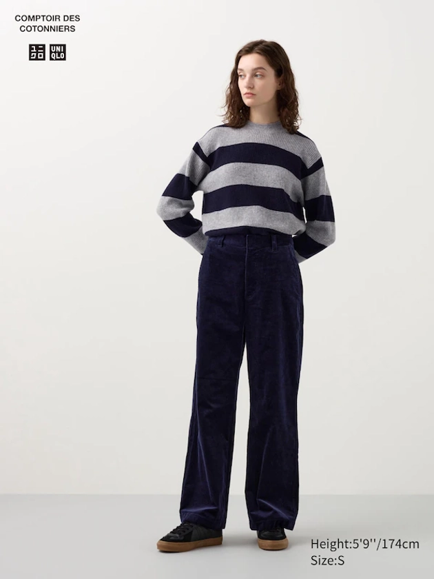 Pantaloni Ampi Velluto a Coste da Donna | UNIQLO IT