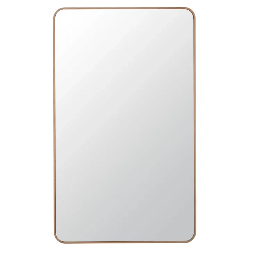 Grand miroir rectangulaire en bois de chêne 100x165