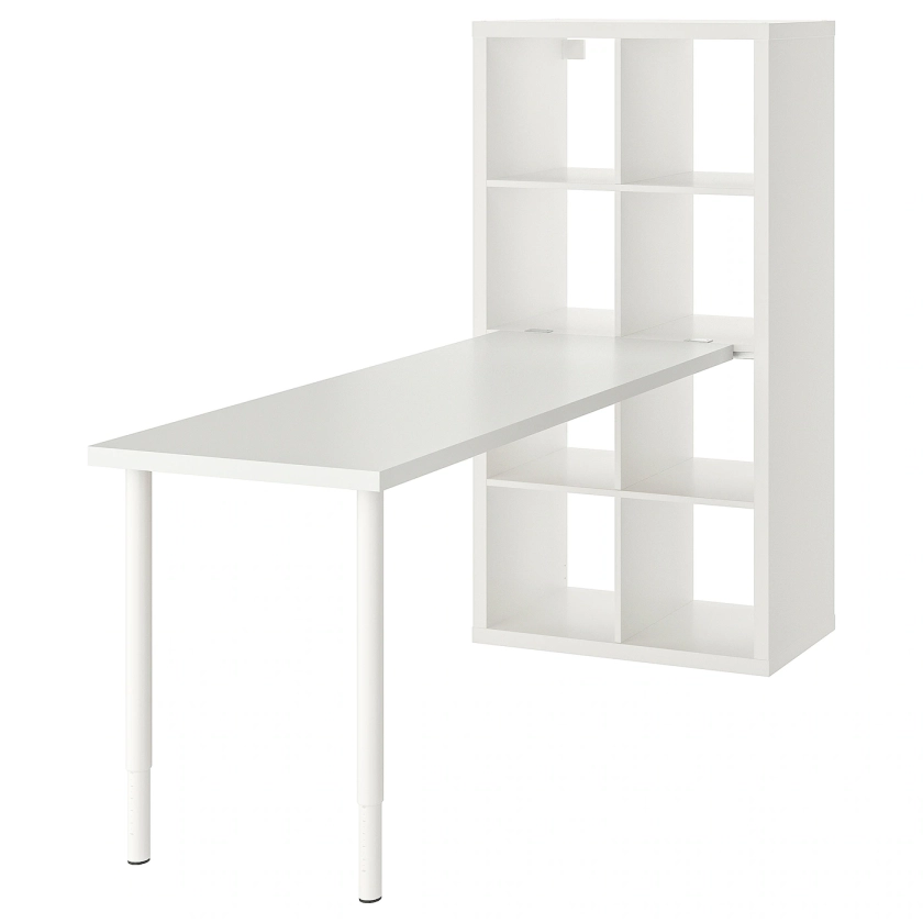 KALLAX / LAGKAPTEN Workstation - white 30 3/8x70 1/2x57 7/8 "