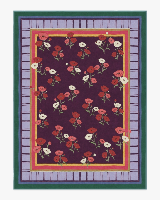 Iris Apfel Ambroeus Royal Plum Tufted Rug | Ruggable