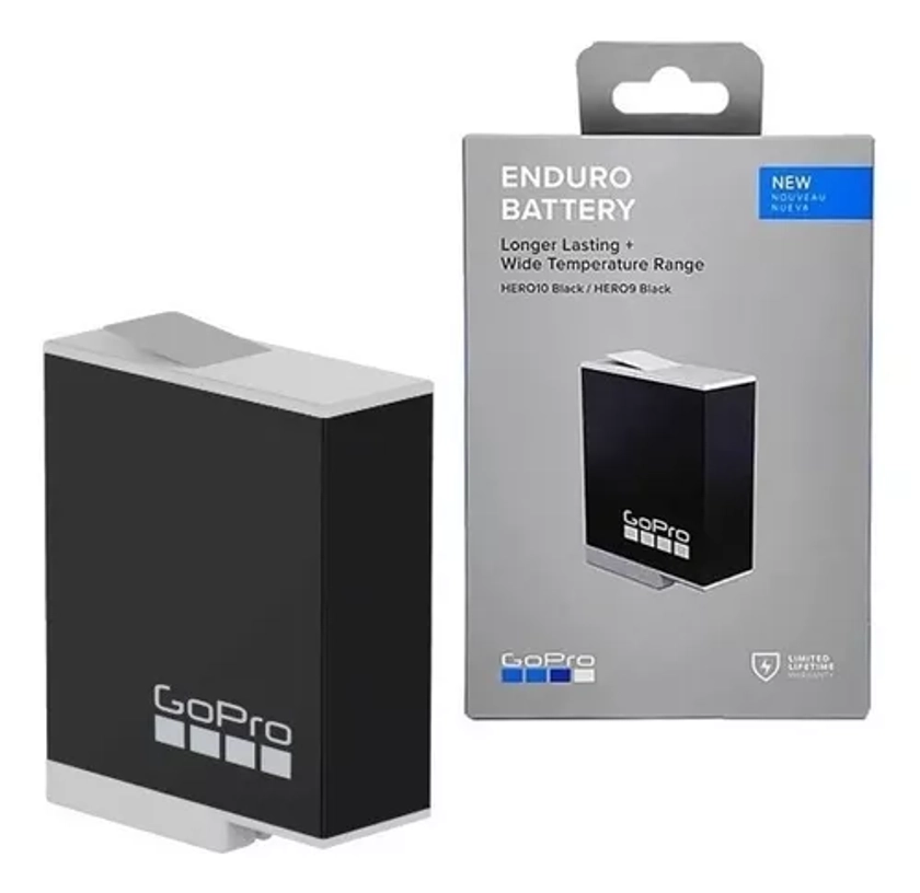 Bateria Recarregável Enduro para Gopro Hero 9/10/11/12 black