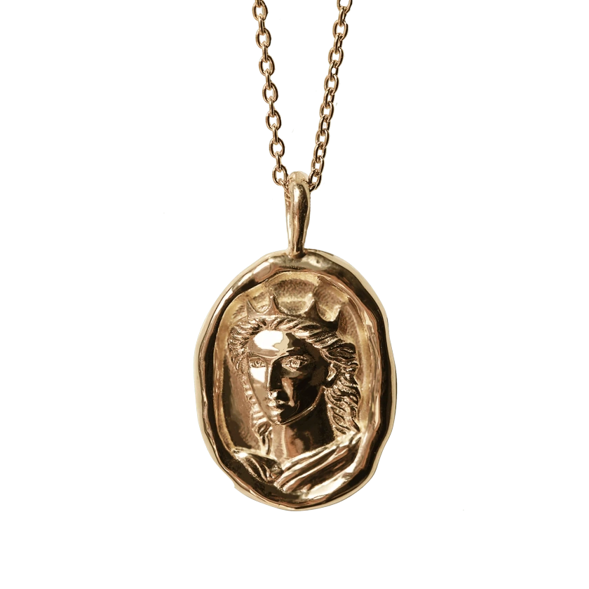 Boudica Necklace - Molten Gold Pendant - Difficult Women