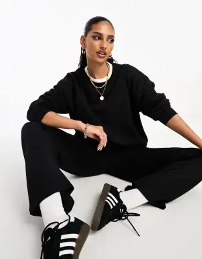 ASOS DESIGN ultimate oversized sweatshirt co-ord in black | ASOS