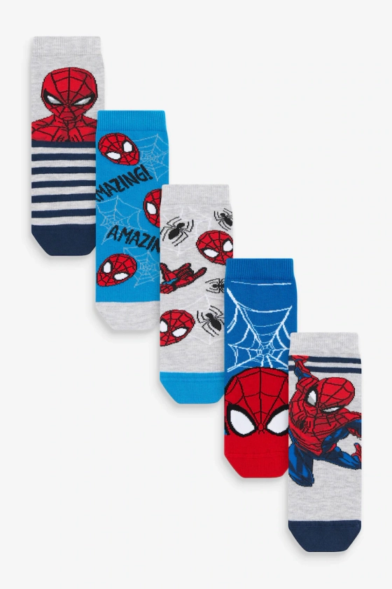 Buy Spiderman License Character Cotton Rich Socks 5 Pack from the Next UK online shop