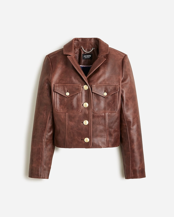 Collection leather lady jacket