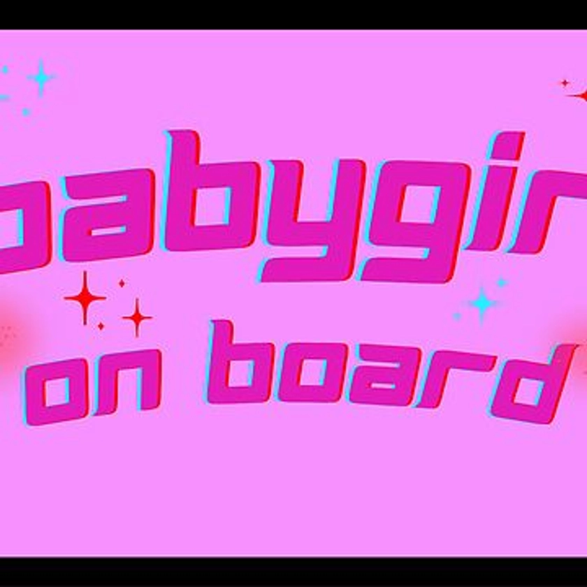 "BabyGirl On Board Miata Bumper Sticker Magnet" Sticker for Sale by allu27