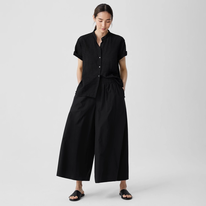 Washed Organic Cotton Poplin Skirt Pant