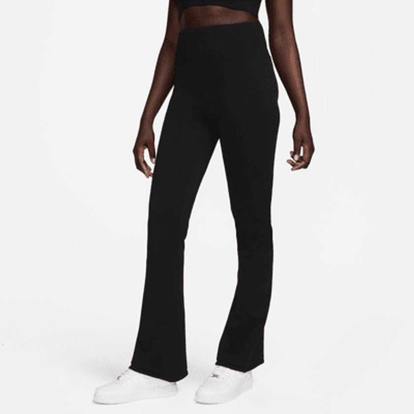 Pantalon évasé taille haute Nike Sportswear Chill Knit pour femme. Nike FR