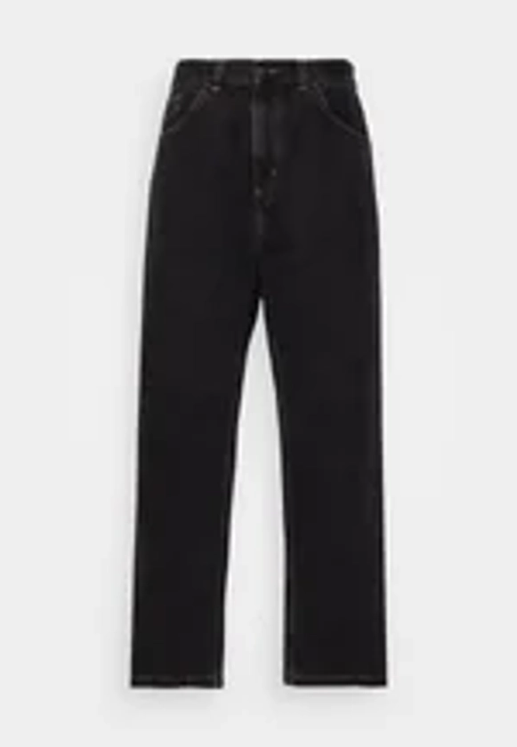 BRANDON PANT - Jean boyfriend - black stone washed