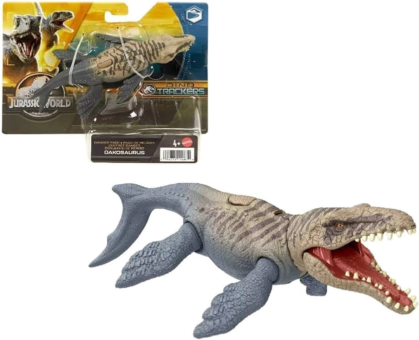 Mattel Dakosaurus Danger Pack Jurassic World Dinosaur, HLN49-HLN57