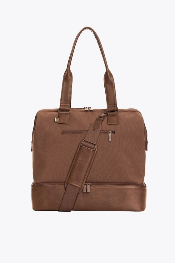 BÉIS 'The Mini Weekender' in Maple - Small Brown Overnight & Weekend Bag