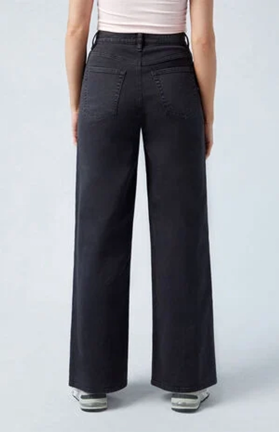 PacSun Nora Stretch Black Wide Leg Jeans | PacSun