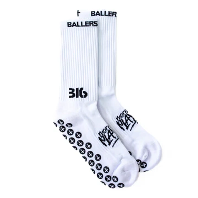 EU Ballers In God Performance 'Logo' Socks White