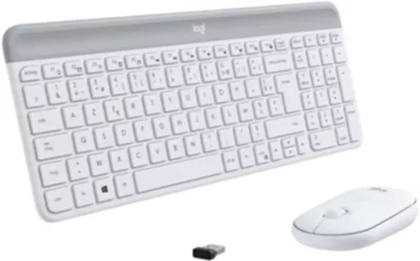 Clavier + Souris LOGITECH MK470 Blanc | Boulanger