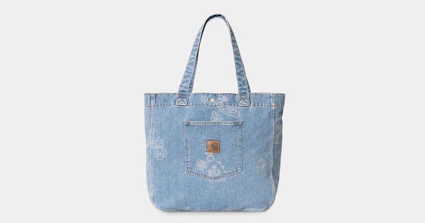 Carhartt WIP Stamp Tote Bag, Stamp Print, Blue | Official Online Store