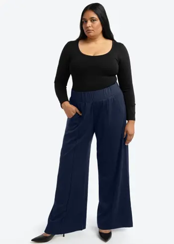 SEE ROSE GO Multitasker Wide Leg Pant Plus Size | Nordstrom