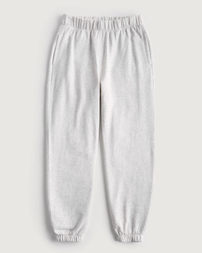 Women's Hollister Feel Good Fleece Dad Joggers | Women's Bottoms | HollisterCo.com