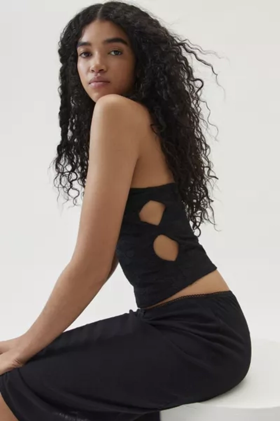 Urban Renewal Remnants Ruched Cutout Tube Top