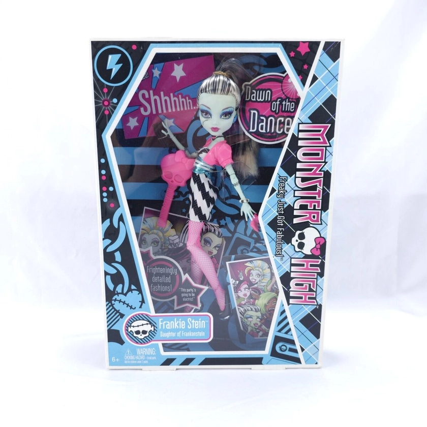 Mattel Monster High 2010 Dawn of the Dance Frankie Stein Doll Coffin Box NIB