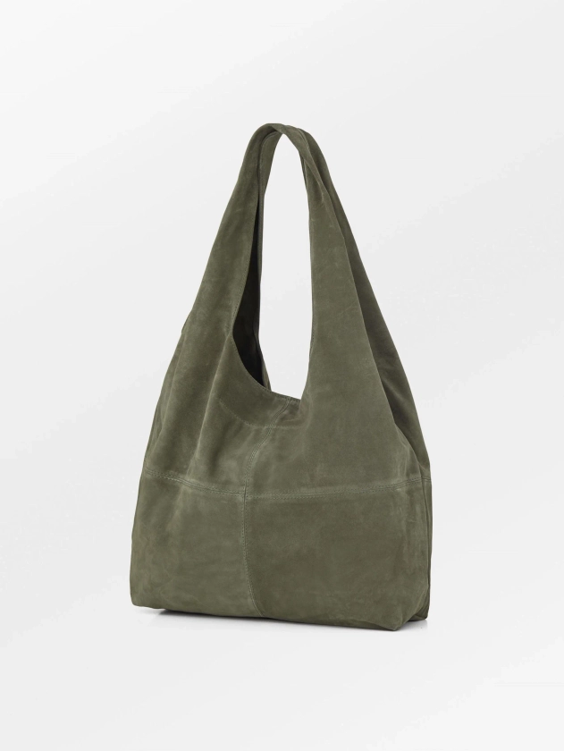 Suede Dalliea Shopper Bag - Green