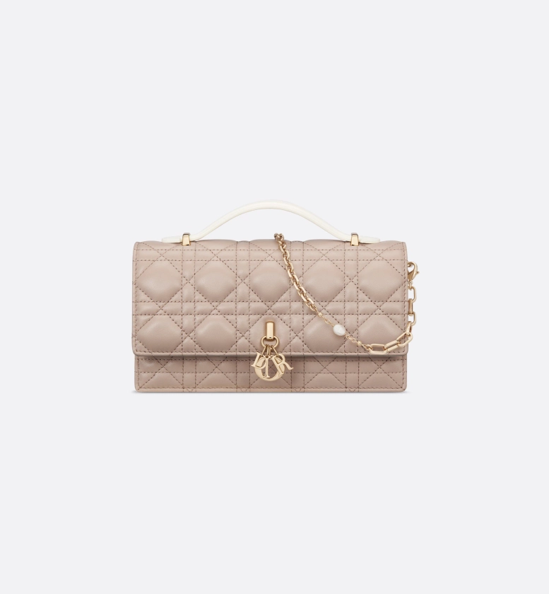 My Dior Mini Bag Two-Tone Latte and Trench Beige Cannage Lambskin | DIOR
