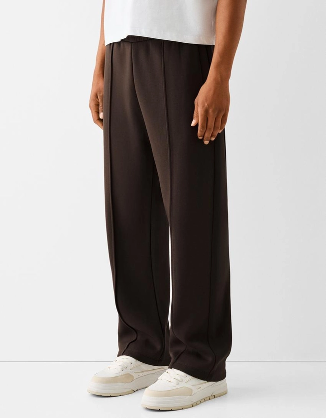 Pantalon wide leg molleton