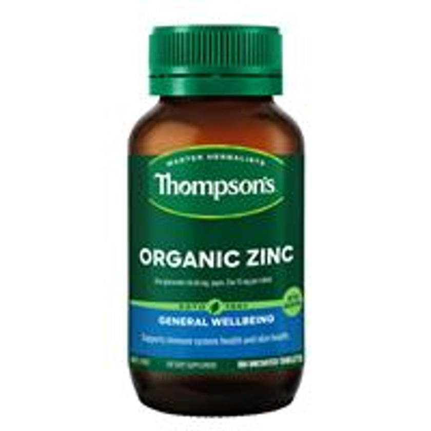 Buy Thompson's Organic Zinc 180 Tablets Exclusive Online at Chemist Warehouse®