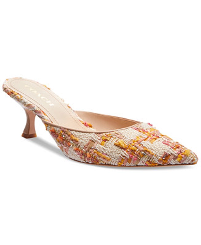 COACH Women's Renn Kitten Heel Mules - Macy's