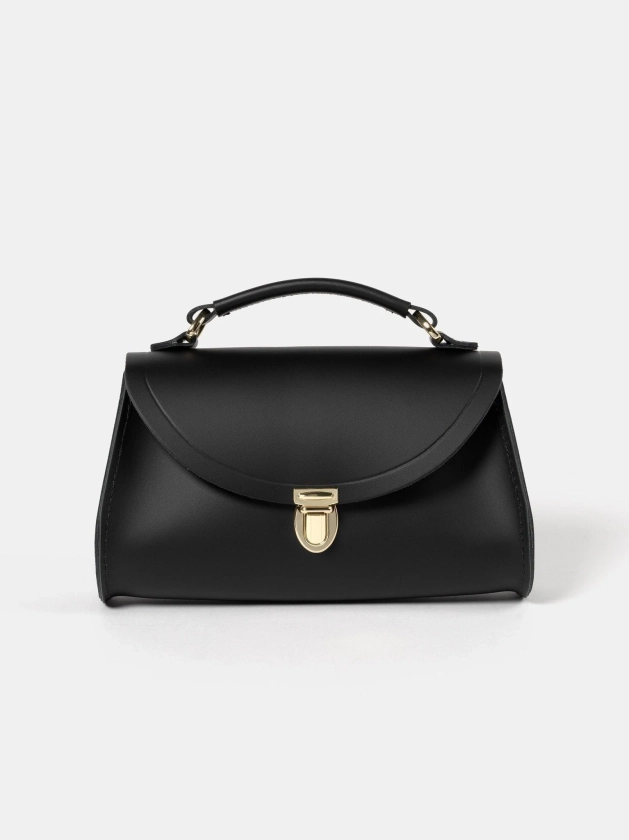 Poppy Mini Handbag - Black & Gold | Cambridge Satchel