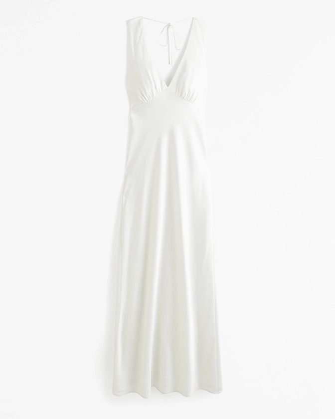 Women's Plunge Cowl Back Maxi Dress | Women's Dresses & Jumpsuits | Abercrombie.com