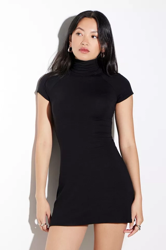 Silence + Noise Gigi Mock Neck Mini Dress