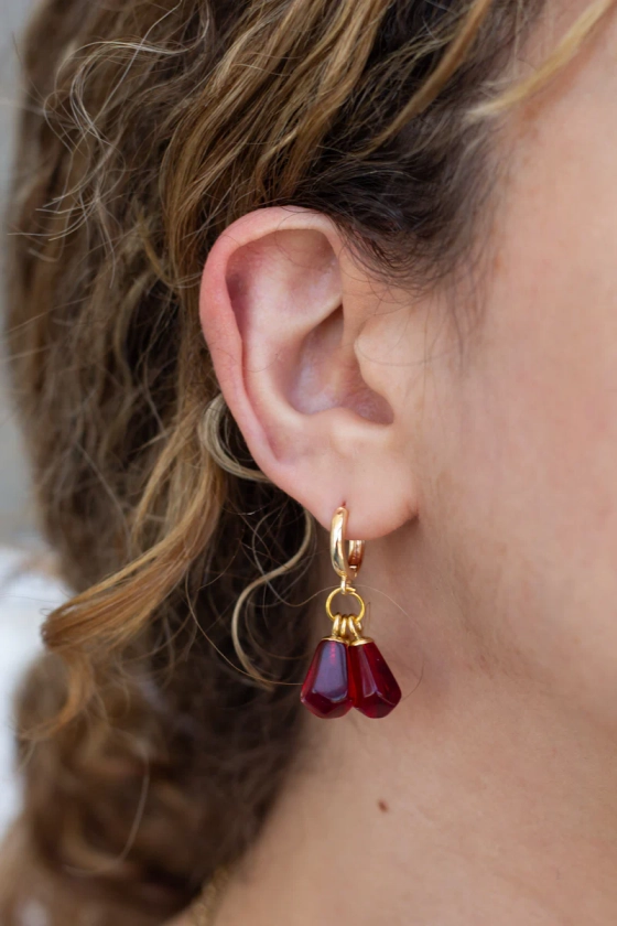 pomegranate earrings